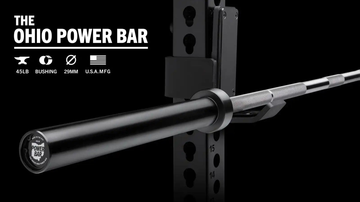 Rogue 45LB Ohio Power Bar - Stainless / Black